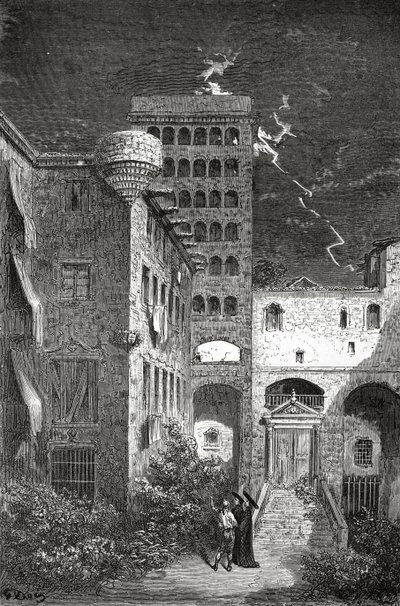 Barcelona Prison of Inquisition, illustration from 